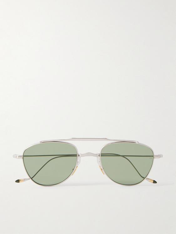Beige d-frame sunglasses from Jacques Marie Mage