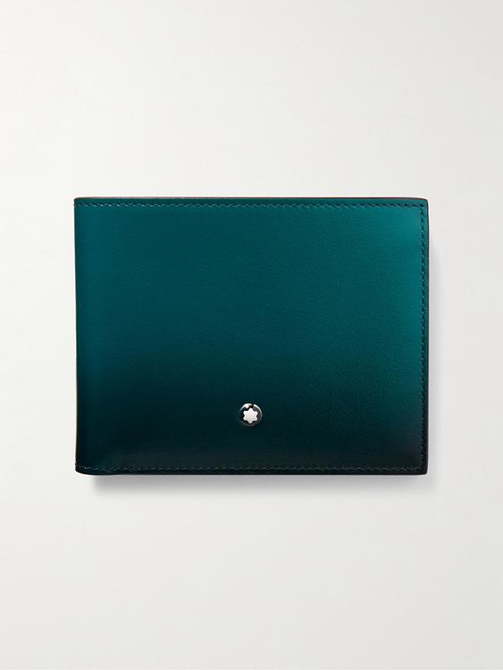 Teal wallet from Montblanc