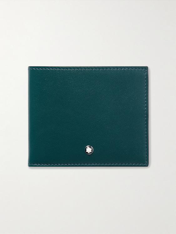 Teal wallet from Montblanc