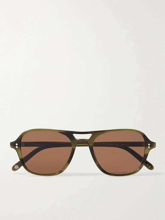 Brown d-frame sunglasses from Garrett Leight California Optical