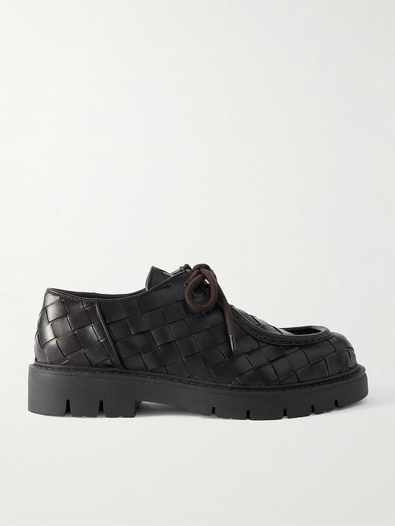 Black derby shoes from Bottega Veneta
