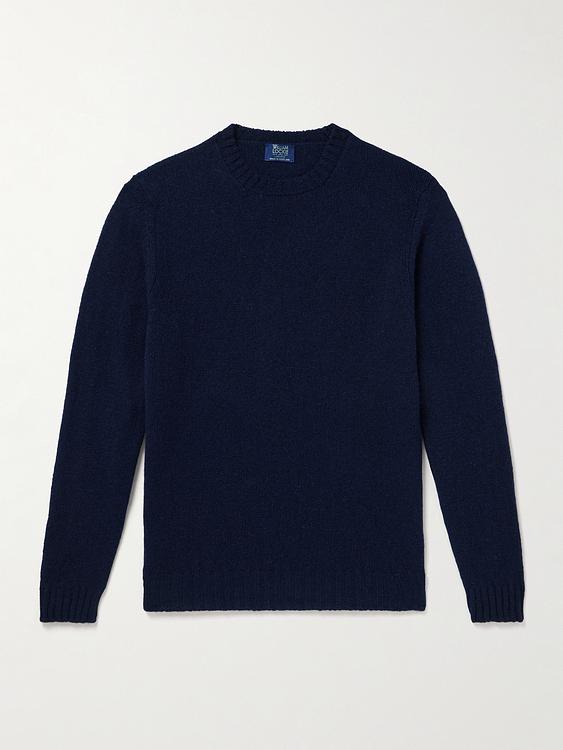 Dark blue sweater from William Lockie