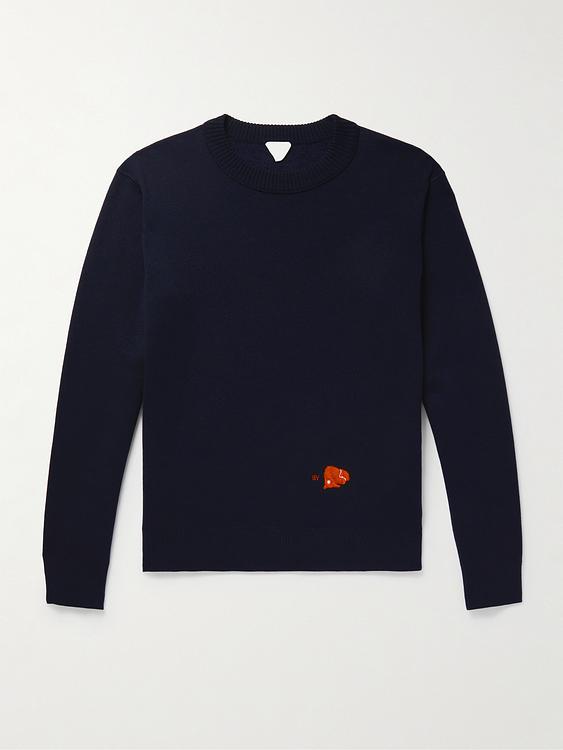 Print black sweater from Bottega Veneta