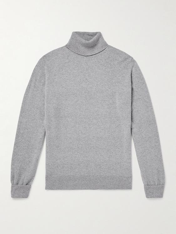 Grey turtleneck from William Lockie