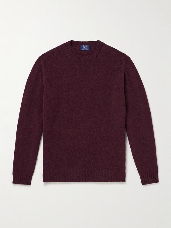 Dark red sweater from William Lockie