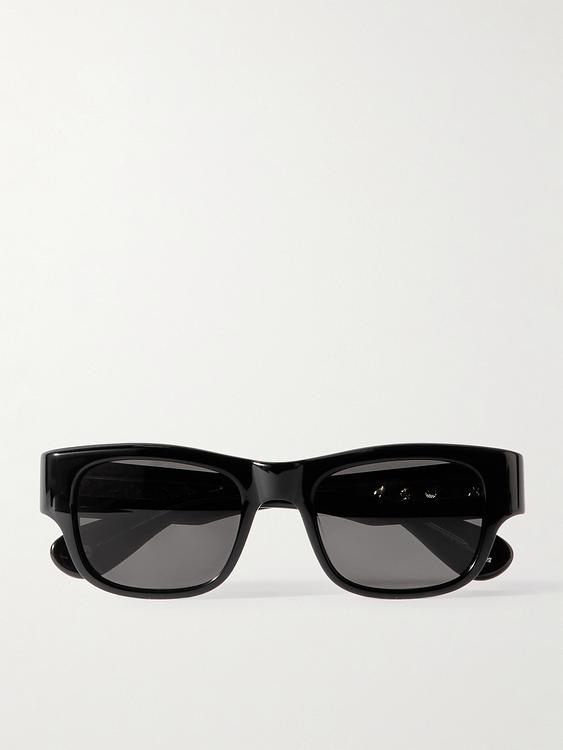 Black d-frame sunglasses from Garrett Leight California Optical