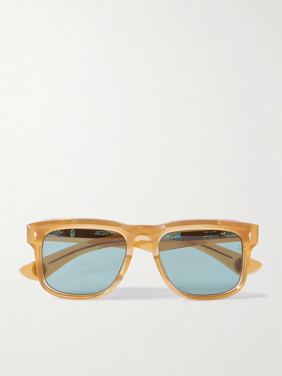 Beige d-frame sunglasses from Jacques Marie Mage