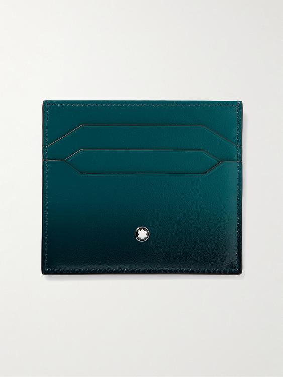 Teal wallet from Montblanc
