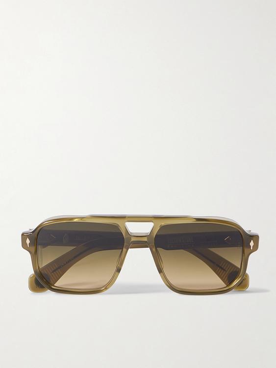 Taupe d-frame sunglasses from Jacques Marie Mage