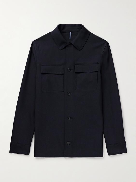 Black overshirt from Incotex