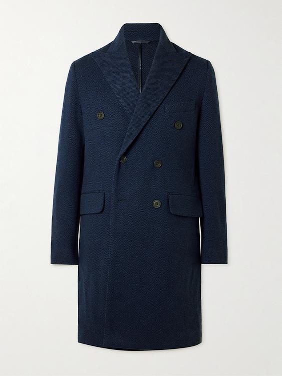 Dark blue coat from Richard James