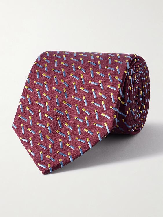 Purple tie from Charvet