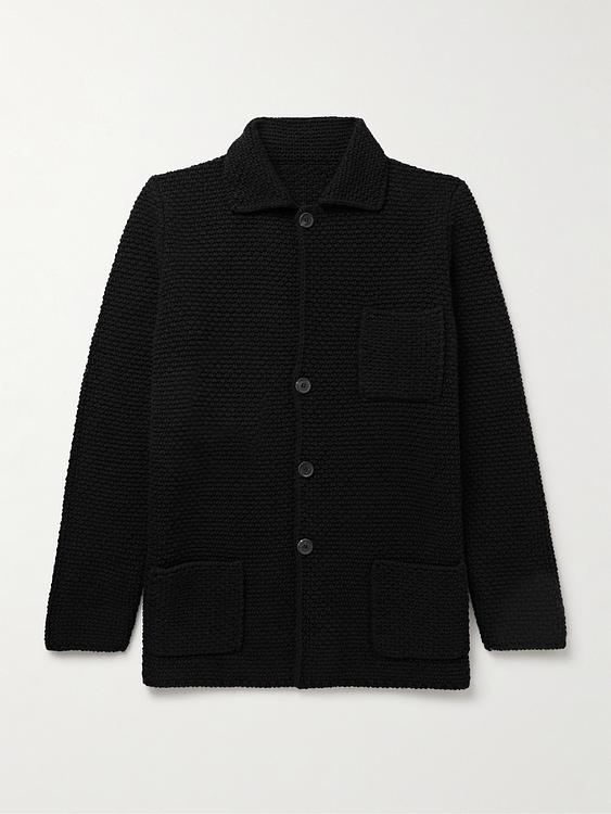 Black overshirt from Anderson & Sheppard