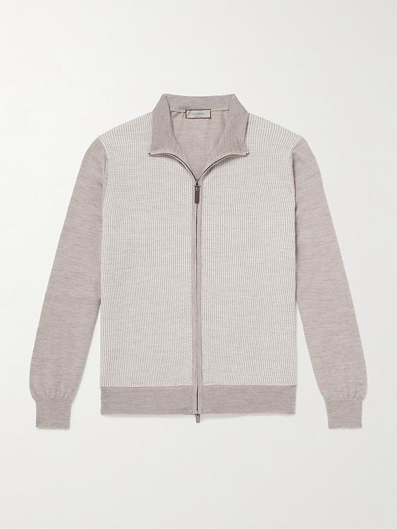 Beige full-zip from Canali