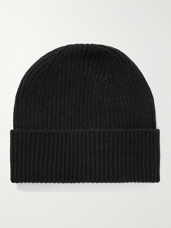 Black beanie from Anderson & Sheppard