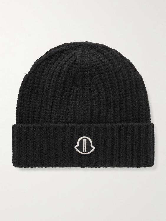 Black beanie from Rick Owens