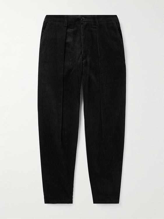 Black corduroy trousers from Monitaly