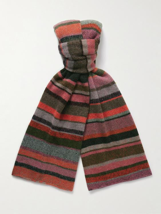 Striped multicolor scarve from The Elder Statesman