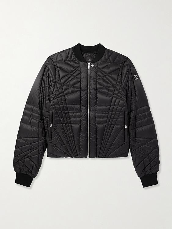 Black bomber jacket from Rick Owens