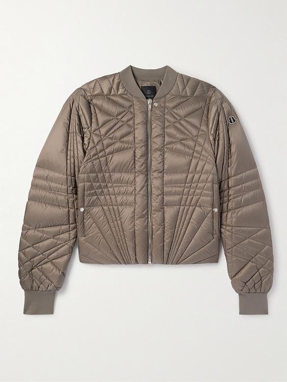 Grey bomber jacket from Rick Owens