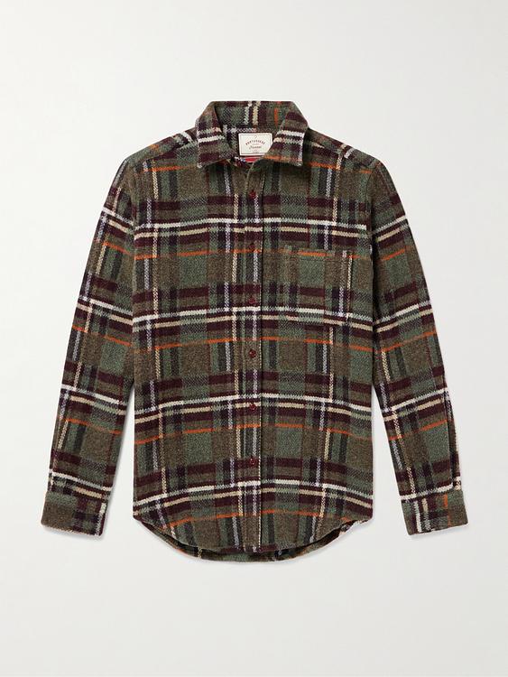 Checkered dark green casual shirt from Portuguese Flannel