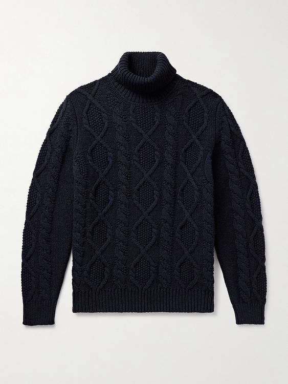 Black turtleneck from Anderson & Sheppard