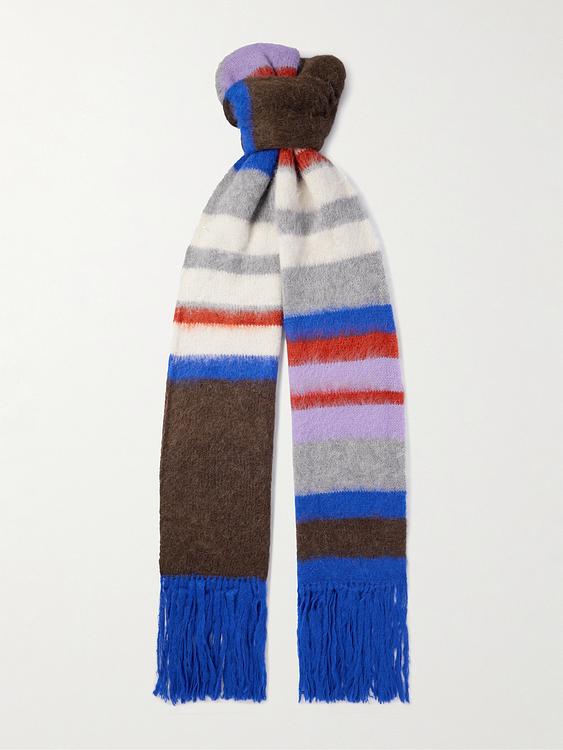 Striped multicolor scarve from The Elder Statesman