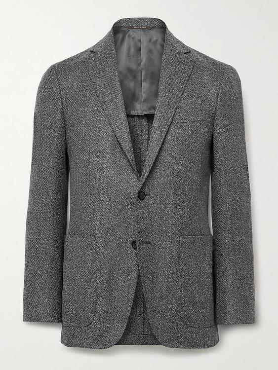 Dark grey blazer from Canali