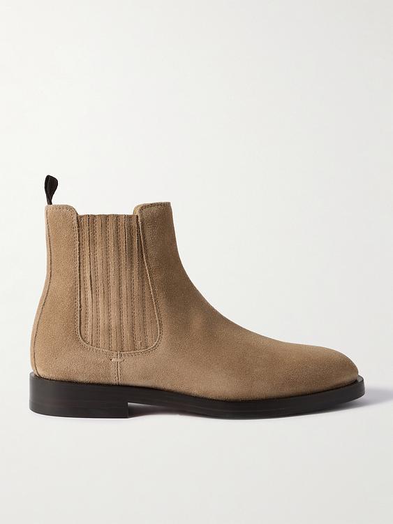 Brown chelsea boots from Brunello Cucinelli