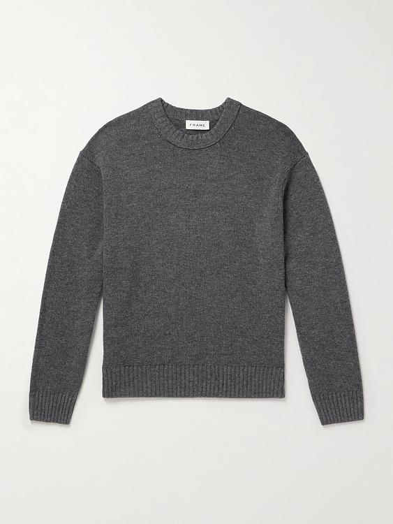 Dark grey cashmere sweater from Frame