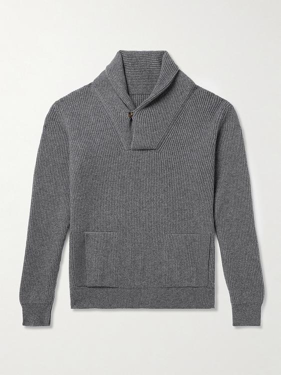 Grey half-zip from Anderson & Sheppard