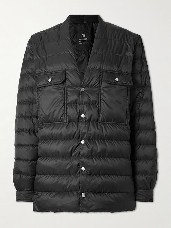 Black down jacket from Rick Owens