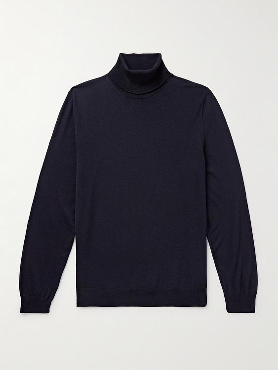 Black turtleneck from Incotex