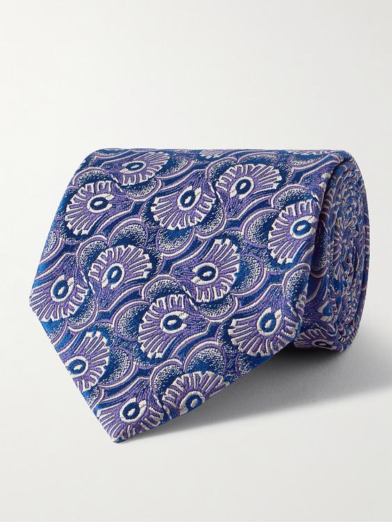 Blue tie from Charvet