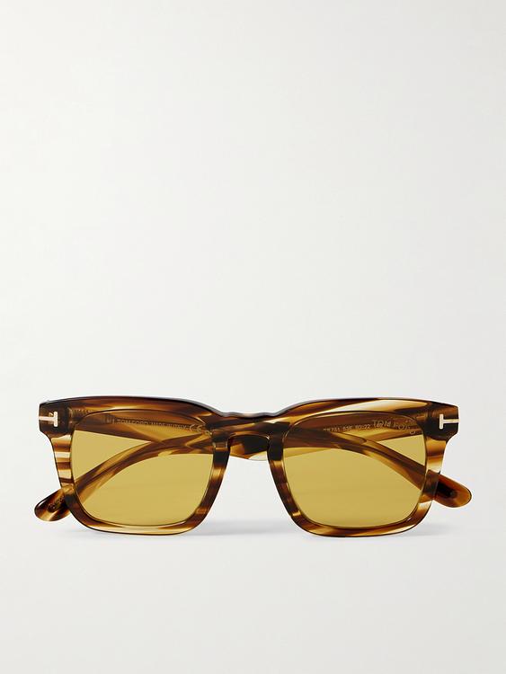 Dark brown d-frame sunglasses from Tom Ford