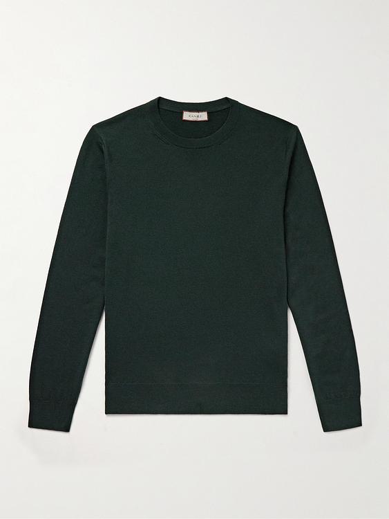 Black cashmere sweater from Canali