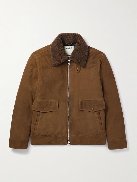 Brown leather jacket from Valstar