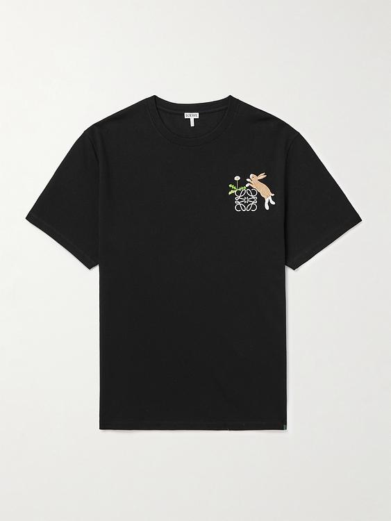 Print black t-shirt from Loewe