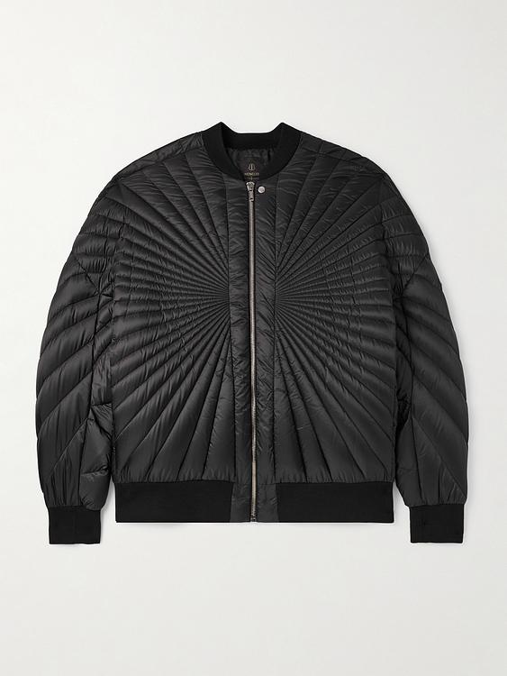 Black bomber jacket from Rick Owens