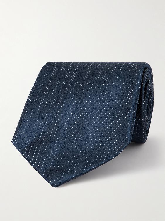 Dark blue tie from Anderson & Sheppard