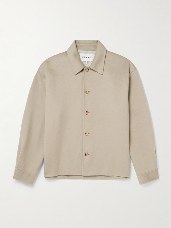 Beige overshirt from Frame