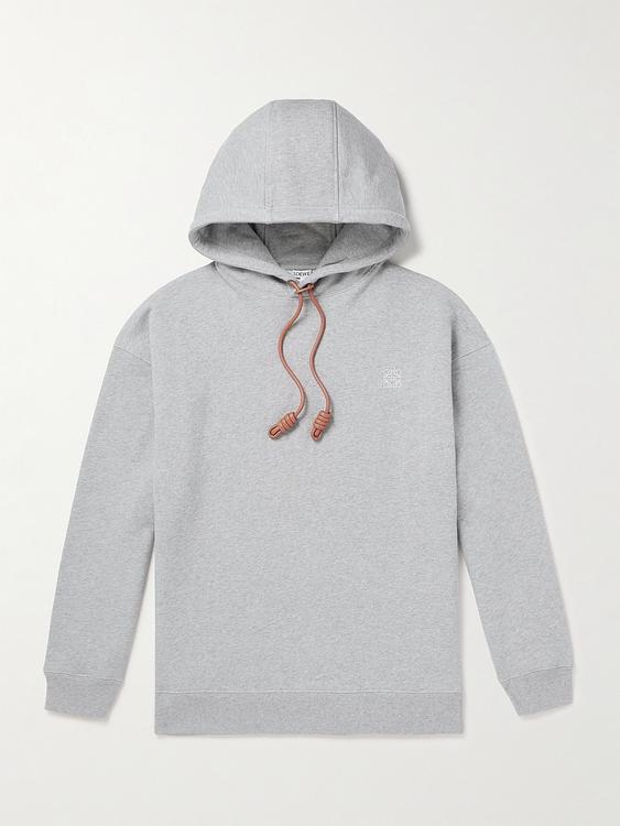 Grey hooded sweatshirt from Loewe