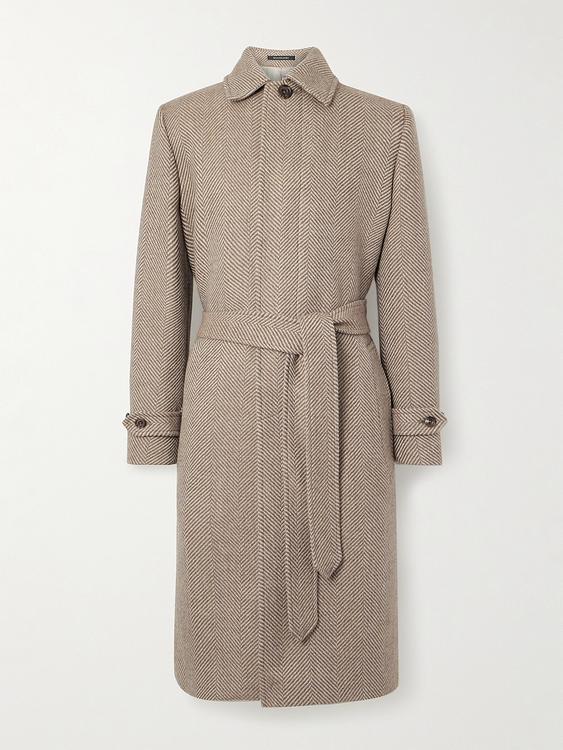 Grey trench coat from Richard James