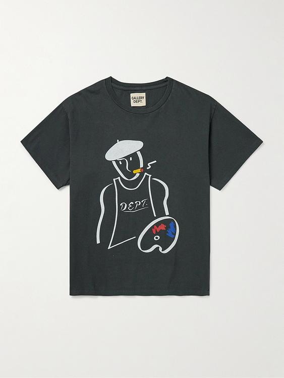 Print dark grey t-shirt from Gallery Dept.