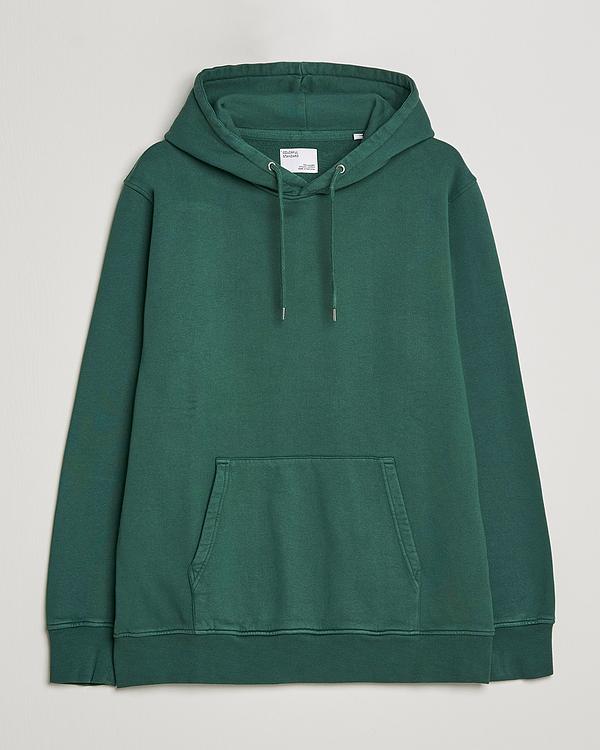 Teal hooded sweatshirt from Colorful Standard