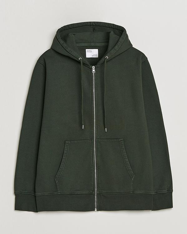 Dark green hooded sweatshirt from Colorful Standard