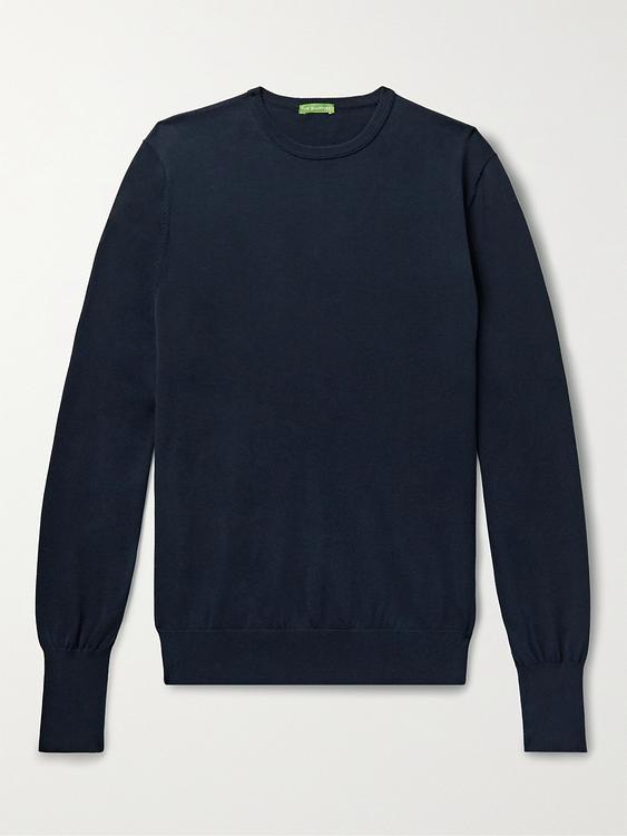 Black sweater from Sid Mashburn