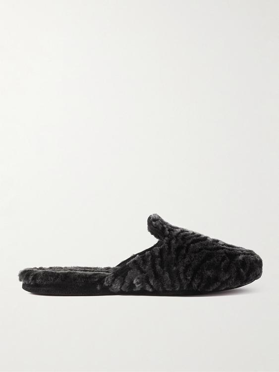 Black slippers from Manolo Blahnik