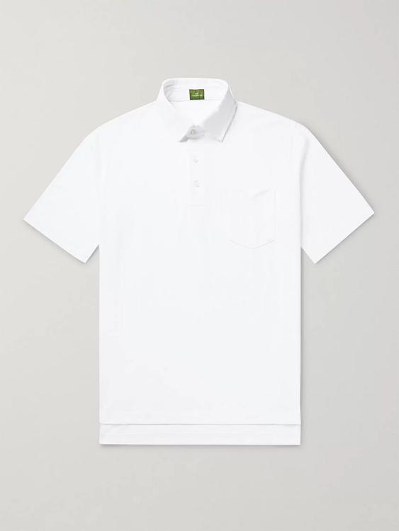 White short sleeve polo shirt from Sid Mashburn