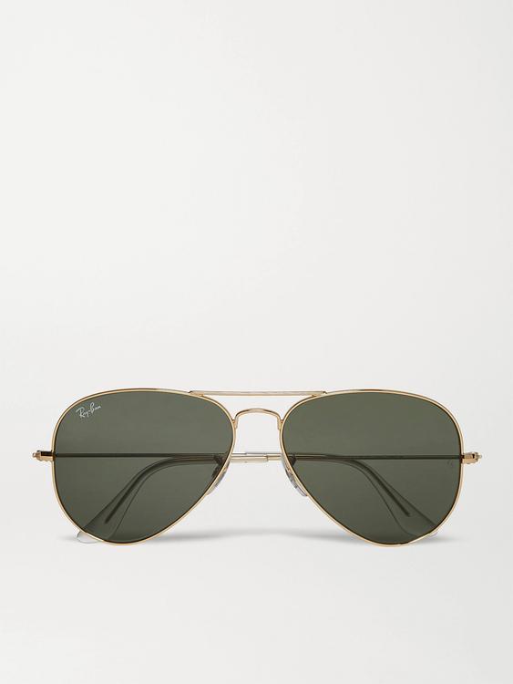 Dark yellow d-frame sunglasses from Ray-Ban